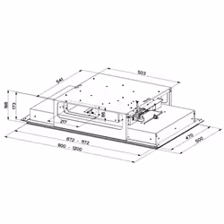 Mepamsa Cielo Slim 90 Ceiling built-in White 720 m³/h