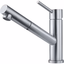 Franke Orbit Doccia, Pull-out, Stainless steel, Stainless steel, Lever handles, Single, Ceramic