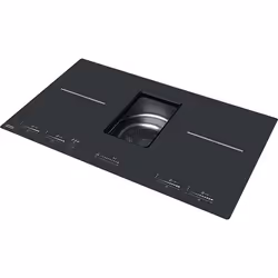 Franke Mythos 2gether Black Built-in 83 cm Zone induction hob 4 zone(s) Built-in hood