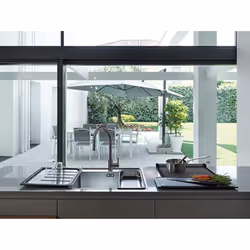 Franke 115.0613.671 Eos Neo Pull-Out Spray - Black Kitchen Sink tap spout and Shower Function spray-black-115.0613, Acier Inoxydable Noir