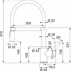 Franke 115.0626.085 kitchen faucet Black, Chrome - Additional view 5