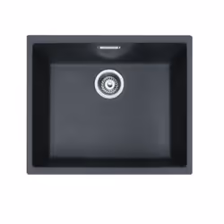 Mepamsa 144.0667.810, Undermount sink, Rectangular, Black, 1 bowls, Rectangular, 500 x 410 mm