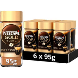 Nescafe Gold Blend Espresso Instant Coffee 95g ( pack of 6 )
