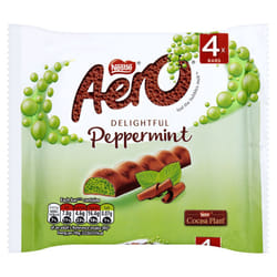 Aero Mint Chocolate Bar, 4 x 27g