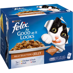 Felix Pouch Agail Gij Mixed Selection Mvp 12x100g (Pack of 4)