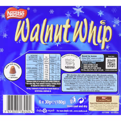 NestlÃ© Walnut Whip 6 Pack 180g