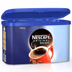 NESCAFÃ Original Decaff Coffee Tins - 6x500g