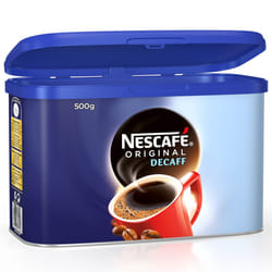 NESCAFÃ Original Decaff Coffee Tins - 6x500g