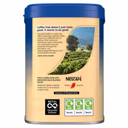 NESCAFÃ GOLD Blend Instant Decaffeinated Coffee Tin, 500 g