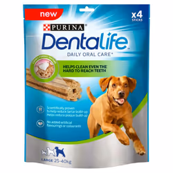 Purina Dentalife Daily Oral Care Chicken Chew Adult Large 4 Pack 142g (Pack of 5)