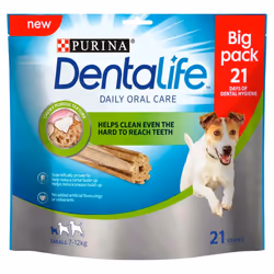 Purina Dentalife Daily Oral Care Chicken Chew Adult Small 21 Pack 345g (Pack of 3)