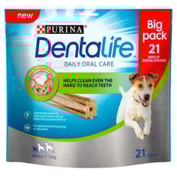 Purina Dentalife Daily Oral Care Chicken Chew Adult Small 21 Pack 345g (Pack of 3)