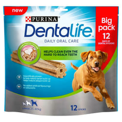 Purina Dentalife Daily Oral Care Chicken Chew Adult Large 12 Pack 426g (Pack of 3)