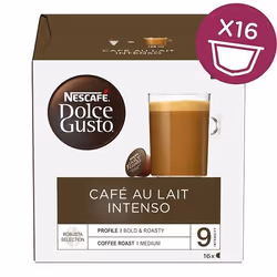 Nescafé Dolce Gusto Café au lait intenso, Coffee capsule, Cafe au lait, Dolce Gusto, 16 cups, Multicolour, Nescafé