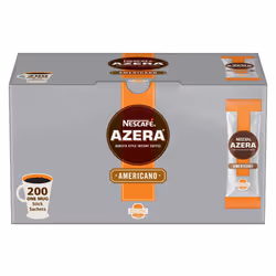 NESCAFÃ AZERA Americano Instant Coffee Stick Packs, Box of 200