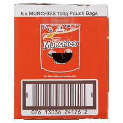 Munchies Milk Chocolate and Caramel Sharings Bags, 8 x 104 g