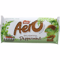 FULL BOX OF NEW NESTLE AERO PEPPERMINT MINT CHOCOLATE BAR 24 x 36 g
