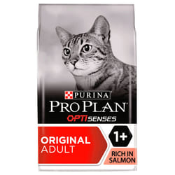 Purina Original OPTISenses cats dry food 3 kg Adult Salmon