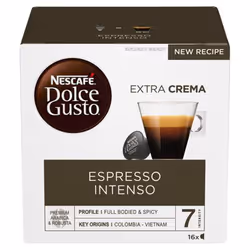 Nescafé Dolce Gusto Espresso Intenso Coffee 16 Capsules (Pack 3) - 123
