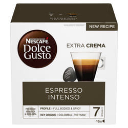 Nescafé Dolce Gusto Espresso Intenso Coffee 16 Capsules (Pack 3) - 123