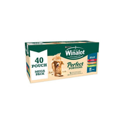 Winalot Perfect Portions Adult Beef Chicken Lamb Jelly 40x100g - 261945