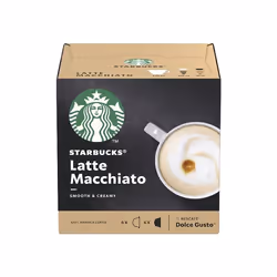 Starbucks Latte Macchiato, Coffee capsule, Latte macchiato, Dolce Gusto, CE, 12 pc(s)