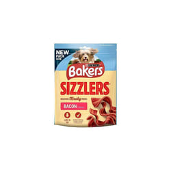 Bakers Sizzlers Bacon 6x90gm Dry Dog Treats