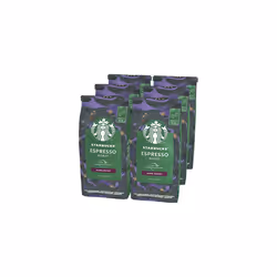 Starbucks Espresso Roast Dark Roast Coffee Beans 200 g Bag (Pack of 6)