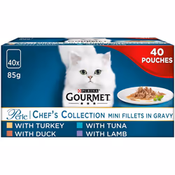 Gourmet Perle Cat Food Chef's Collection, Mixed, 40 x 85g