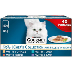 Gourmet Perle Cat Food Chef's Collection, Mixed, 40 x 85g