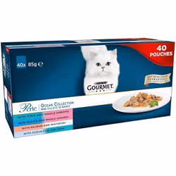 Gourmet Perle Cat Food Ocean Collection, 40 x 85g