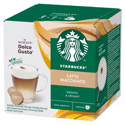 Latte Macchiato by NESCAFÃ Dolce Gusto, 72 Latte Macchiato pods (6 packs), Velvety and Creamy Coffee