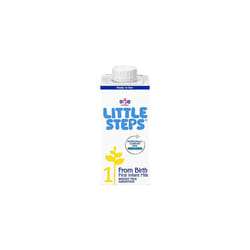 LITTLE STEPS First Infant Baby Milk From Birth Ready to Drink 200ml Pack of 12