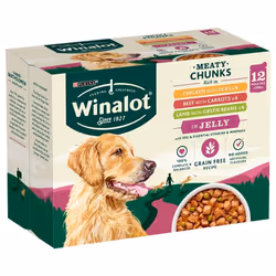Winalot Dog Food Pouches Mixed in Jelly, 12 x 100 g