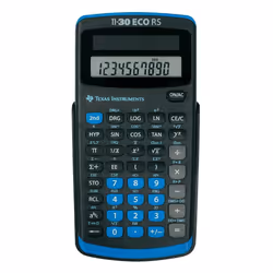 Texas Instruments TI-30 ECO RS, Pocket, Scientific, 10 digits, 1 lines, Solar, Black