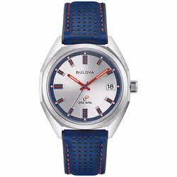 Bulova Classic Jet Star Limited Edition Stainless Steel Silver Dial Quartz 96K112 Men's Watch With Extra Strap
