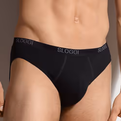 2-Pack Basic Men's Mini Briefs, Black - L