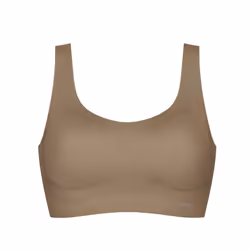 Sloggi Zero Feel Crop Top Invisible Comfort Womens Wire Free Wireless Bra Padded - Lead Grey, M