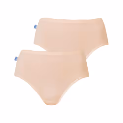 2 Pack Sloggi Originals Hikini Full Briefs Womens Ladies Underwear Undies Panties High Waisted Bikini - Fresh Powder, 14