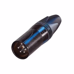 Neutrik NC4MXX-BAG, XLR, Black, Silver/Nickel, IP40, 1.5 mm², 1500 V