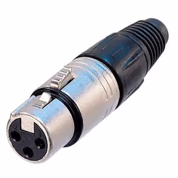 Neutrik NTR-NC5FX, XLR, Black, Silver, Brass, Nickel, Polyamide, Polyoxymethylene (POM), Polyurethane, Zinc steel, UL, UL 94 ...
