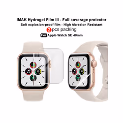 For Apple Watch SE 40mm 2pcs imak Curved Full Screen Hydrogel Film Protector