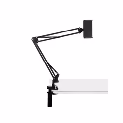 PULUZ Live Broadcast Desktop Arm Stand Suspension Clamp Holder with Tablet PC Clamp(Black)