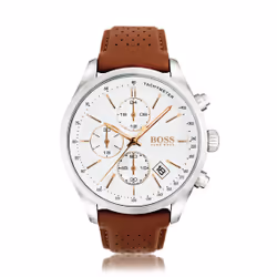 HUGO BOSS 7613272231084, Male, Stainless steel, Brown