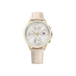 Tommy Hilfiger 1781790 Chronograph Beige Leather Woman