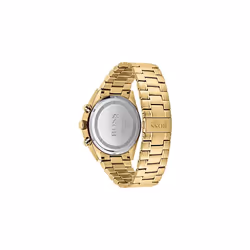 BOSS Chronograph Quartz Watch for Men with Gold Coloured Stainless Steel Bracelet - 1513848