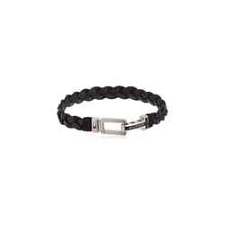 Tommy Hilfiger Jewelry Men's Leather Bracelet Black - 2790307