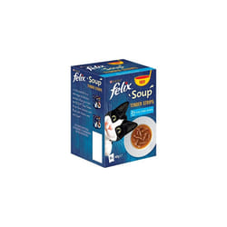 Soup Cat Food Fish Selection Tender Strips, 6x48 g (Pack of 8)