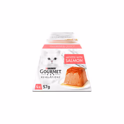 Revelations Salmon in Gravy Wet Cat Food 4x57g, Pack of 6