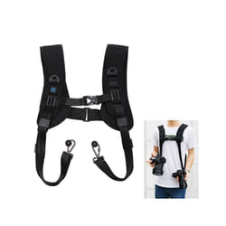 PULUZ Quick Release Double Shoulder Harness Soft Pad Decompression Foam Strap Belt for DSLR Digital Cameras